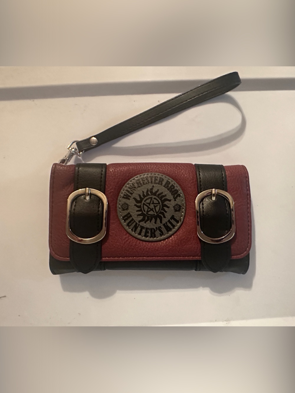 Supernatural Red and Black Wristlet Wallet